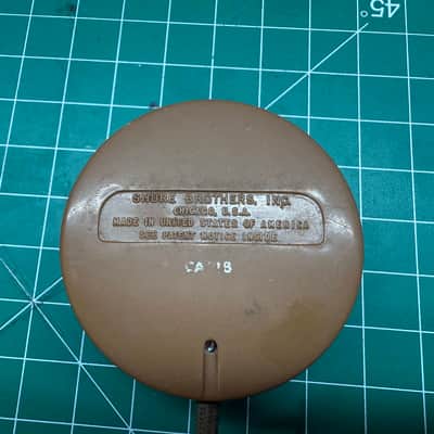Shure CA91B RARE Waffle Harp Mic Hi-Z Silvertone 1940s-1950s - Brown Plastic image 4