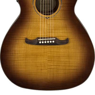 Fender FA-345CE Flame Maple Top Auditorium Acoustic-Electric Guitar - 3-Color Tea Burst image 1
