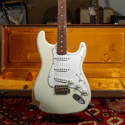 2006 Fender Custom Shop '60 Stratocaster Relic Olympic White w/OHSC image 1