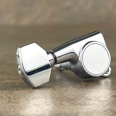 Gotoh Schaller-style Knob Chrome Tuners (6-in-a-line) - Left Handed 07224CX image 2
