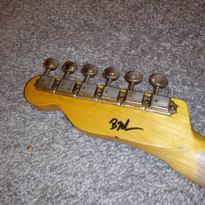 Nash T52 Telecaster Maple Neck with Tuners - Boatneck/Soft V image 12