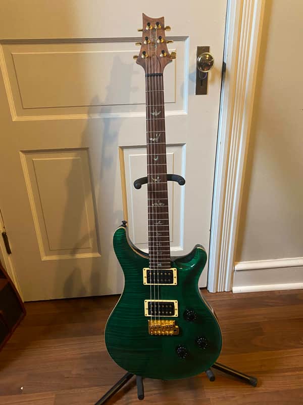 PRS Custom 24 Artist Package, PLEK'd - Trans green image 1
