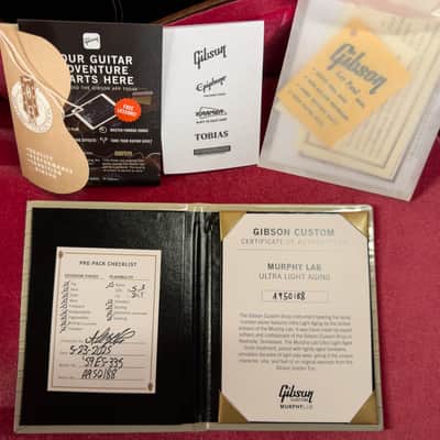 Gibson Custom Shop 1959 ES-335 Reissue Murphy Lab Ultra Light Aged Vintage Natural (188) image 8