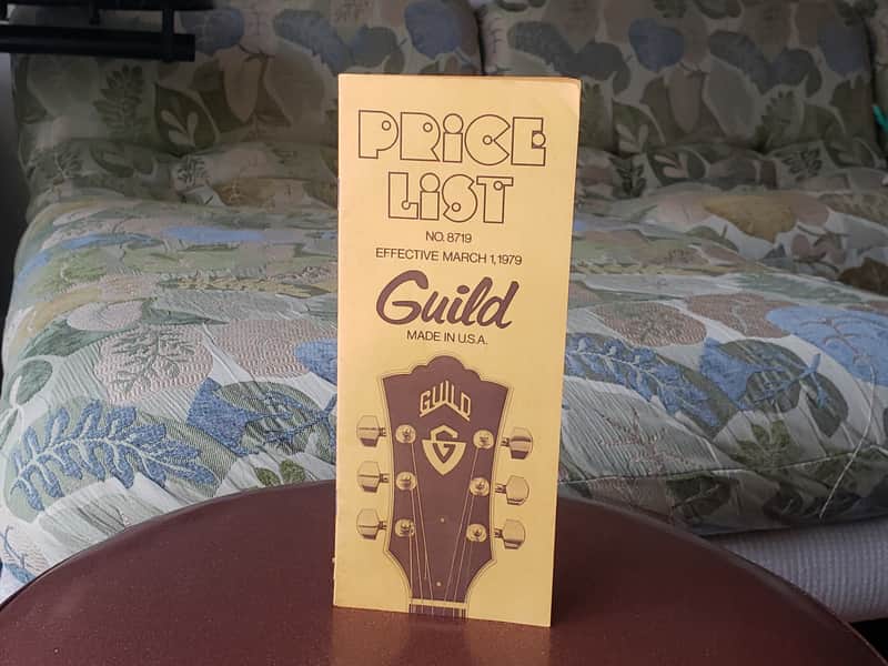 1979 Guild Price List Catalog Case Candy image 1