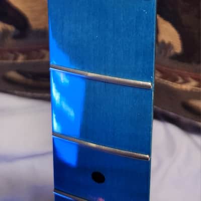 Telecaster Style Body and Neck Clear Resin on top of Redwood image 12