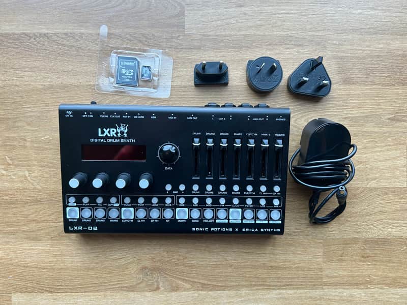 Erica Synths LXR-02 Digital Drum Synth 2021 - Black image 1