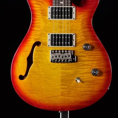 2022 PRS CE 24 Semi-Hollow Electric Guitar - Cherry Wrap Burst w/ Black Neck "Custom Color" image 22