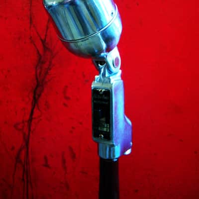 Vintage RARE 1940's Electro-Voice 612 / 630 Omnidirectional Dynamic Microphone Hi Z w Astatic E6G desk stand 638 640 prop display image 7