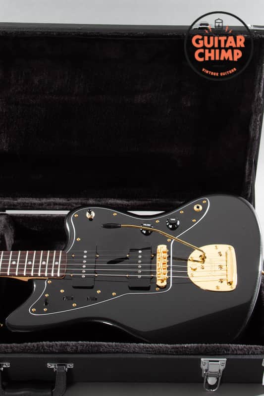 2025 Fender MIJ Japan Traditional ’60s Jazzmaster Black Pearl Matching Headstock Gold Hardware HSC image 1