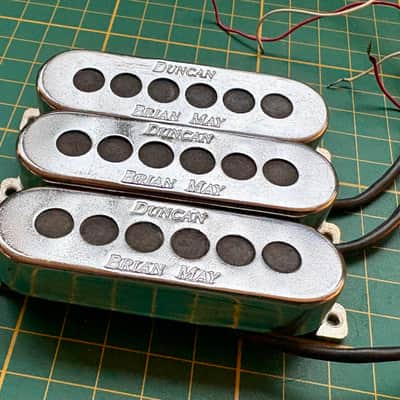 Original Seymour Duncan Brian May Pickups (Set of 3) – from 1993 Guild Red Special BM01 - Chrome image 1