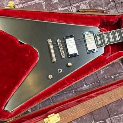 Epiphone Flying V Prophecy 2024 Black Aged Gloss w/ UPGRADED GIBSON CASE New Unplayed 6lbs12oz #158 image 2