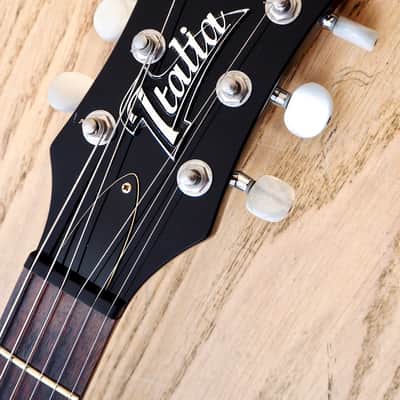 Italia Mondial Deluxe Sunburst Electric Guitar Semi Hollow w/ Piezo image 4