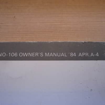 1984 owners manual Roland JUNO 106 synth synthesizer guide instruction brochure image 3