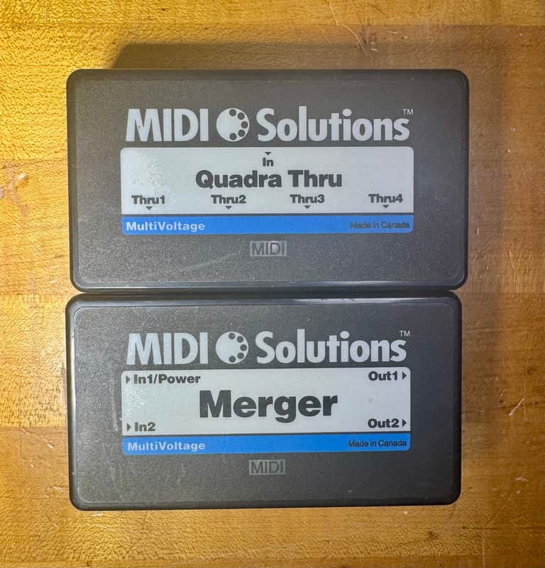 MIDI Solutions Quadra Thru 4 Output MIDI Thru Box