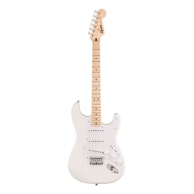 Squier Sonic Stratocaster HT - Arctic White w/ Maple FB image 2