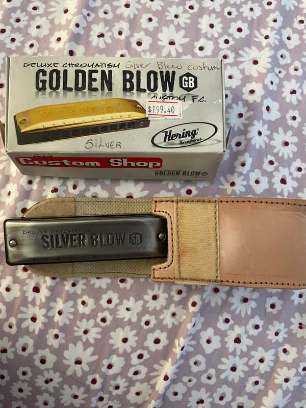 Hering Golden Blow Custom Shop C Harmonica 2000s - Silver image 1