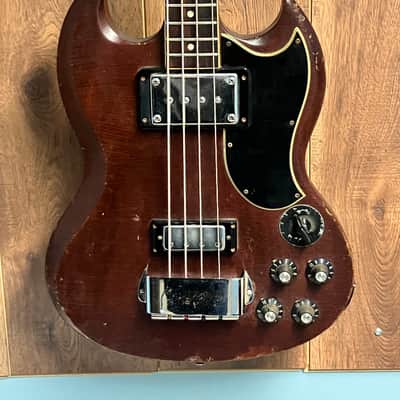 Gibson EB-3 Vintage SG Bass 1969 Walnut headstock repair EB3 image 1