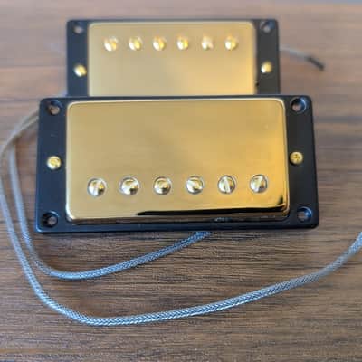 2013 Gibson 57 Classic and 57+ Plus Humbucker Pickup Set Gold image 1