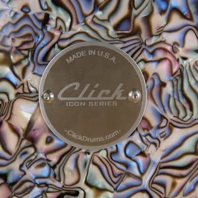 Click Custom 10ply Maple 6x12 Snare Drum Pacific Abalone Pearl image 8