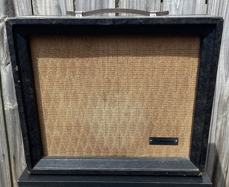 Silvertone Model 1471 5-Watt 1x8 Guitar Combo Early 1960s - Black with White Grille