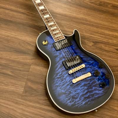 Soloking SLS60QM Deluxe in Black Aqua Burst Nafiri Special Run image 3