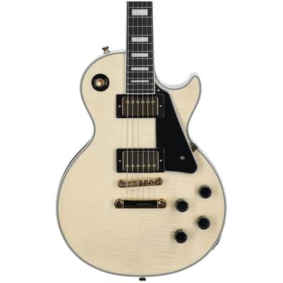 Epiphone Exclusive Les Paul Custom Figured Electric Guitar, Natural with Gig Bag image 4