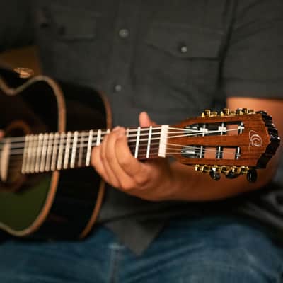 Ortega R221BK-3/4 Family Series Spruce Top Mahogany Neck 3/4-Size Nylon 6-String Classical Acoustic Guitar w/Gig Bag image 18