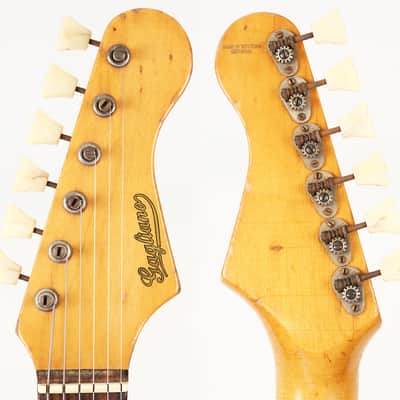 1962 Gagliano by Hofner Model 172 - Rare Diamond Pickup with Red & Gold Vinyl Covering! image 15