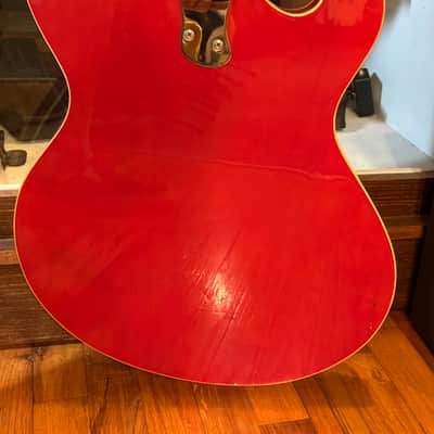 Mosrite of California Custom 1968 Cherry Semie Moseley Semi-Hollow Bakersfield Maphis image 4