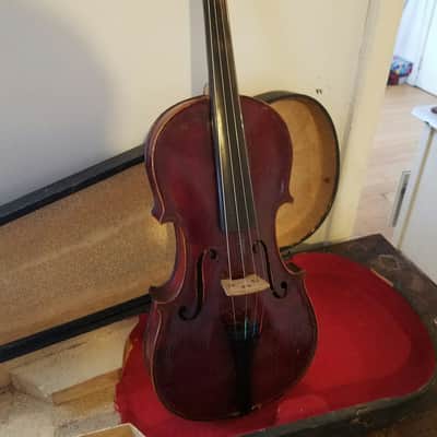 Francois Salzard Antique Violin/Old Time Fiddle W/GSB Wood Case image 1