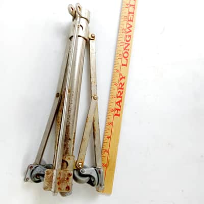 Ludwig 1" Nickel Tripod-Base Roller-Wheels Drum/Cymbal/Percussion Stand Part W&A image 3