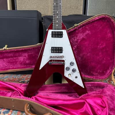 *Video* Gibson Yamano '67 Reissue Flying V Cherry Red - 1995 image 2