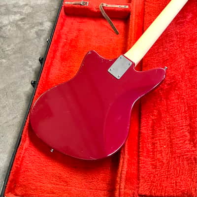 Guyatone LG-130t Wackadoodle offset bizarre guitar c 1960’s Candy Apple Red CAR GUYA Bild 12