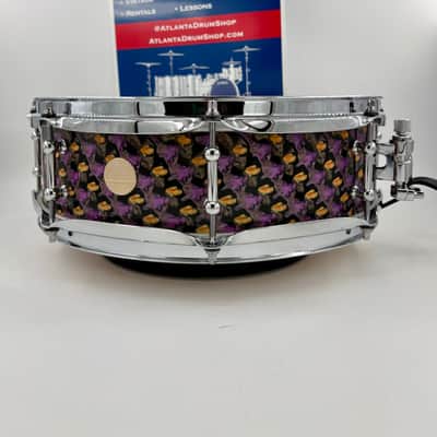 Montineri Custom 14x4 "Iris Tongue" Snare Drum image 2
