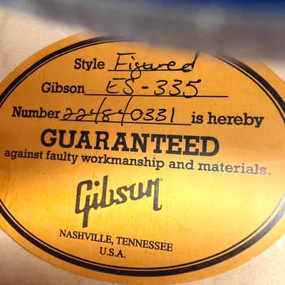 2024 Gibson ES-335 Figured – Deep Ocean Burst image 12