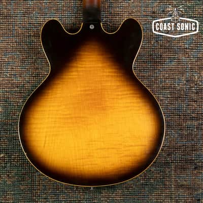 1993 Gibson ES-335 Dot Semi-Hollow Guitar Vintage Sunburst w/case image 4