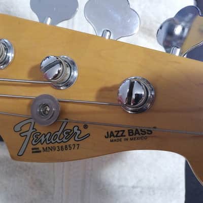 Fender Jazz Bass MIM White Pearl PickGuard 2000 Black image 5