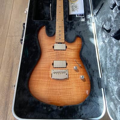 Ernie Ball Music Man Sabre with Maple Fretboard 2020 - 2024 - Honey Suckle image 4