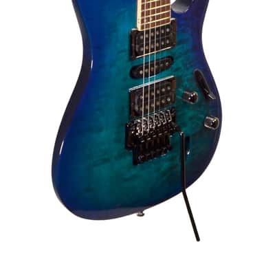 Ibanez S670QM-SPB Electric Guitar – Sapphire Blue 2025 - Sapphire Blue image 8