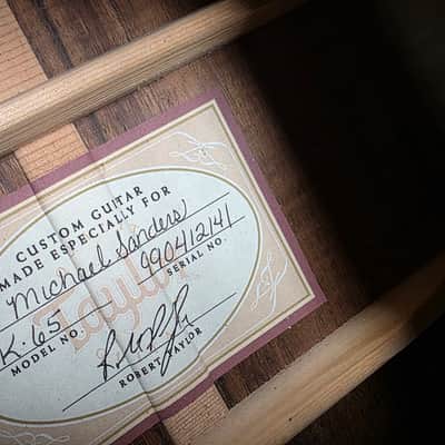 Taylor K-65 12 String 1 of 1 CUSTOM SHOP BTO Built-To-Order Left Hand LH Lefty Handed Presentation Flame Hawaiian Koa Masterbuilt Master Luthier Signed USA Built K65 American Jumbo Acoustic Guitar CASE QUEEN TIME CAPSULE! image 2