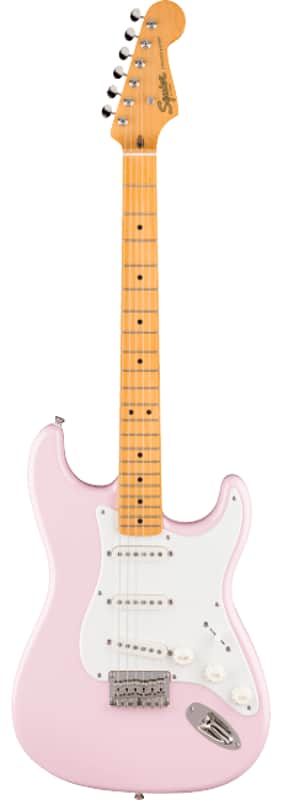 Fender Squier Classic Vibe 50s Style Stratocaster HT Hardtail, Shell Pink image 1