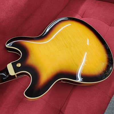 Ibanez AS93FM-AYS 5B-05 - Flame maple sunburst semi hollow body electric guitar image 11