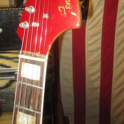 1966 Fender Jaguar Candy Apple Red image 3