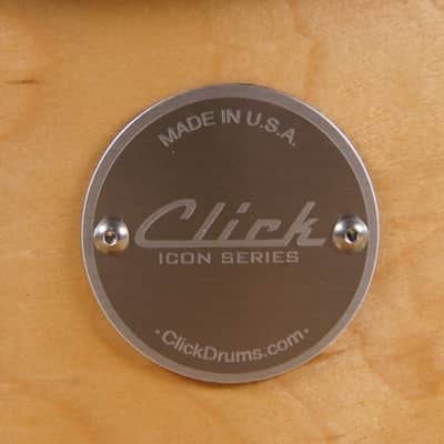 Click Custom 6ply Maple/Mahogany 5.5x12 Snare Drum Natural Satin Oil image 7