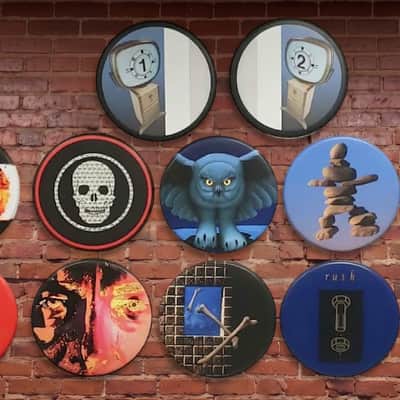Rush / Neil Peart Set of TWELVE 18" Drumheads, Display image 3