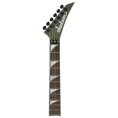 Jackson American Series Soloist SL2MG 6-String Right-Handed Electric Guitar with Rolled Ebony Fingerboard and Maple Neck (Matte Army Drab) image 6