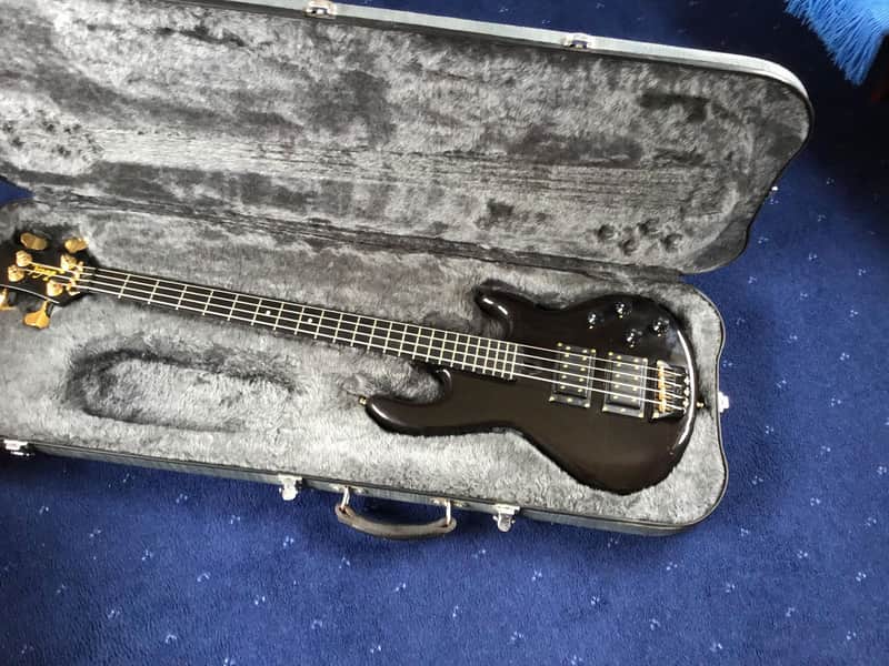 Wal Bass designed for and owned by Greg Lake of Emmerson, Lake & Palmer 1992 Black (unique model) image 1