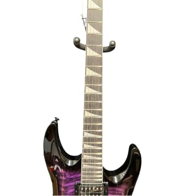 Jackson JS Series JS32Q DKA Dinky Archtop with Amaranth Fretboard 2020 - Present - Transparent Purple Burst image 3