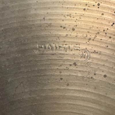 Paiste 602 12" Splash Cymbal or Hi-Hat 550 Grams Vintage image 3