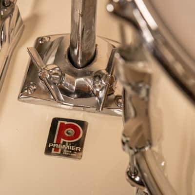 1970s Premier B303 White Duroplastic Drum Set image 10